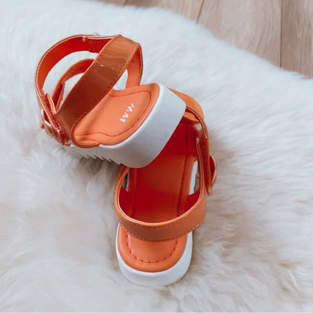 H&M sandals, summer orange